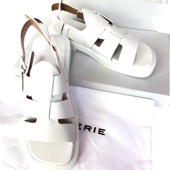 NIB Robert Clergerie Ramona Fusherman Sandal in White Size 8 - Picture 7 of 10